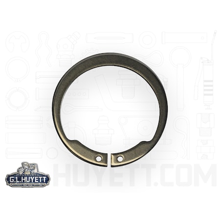 Rotor Clip External-E Retaining Ring, Stainless Steel Plain Finish, 0.813 in Shaft Dia SHI-081-SS